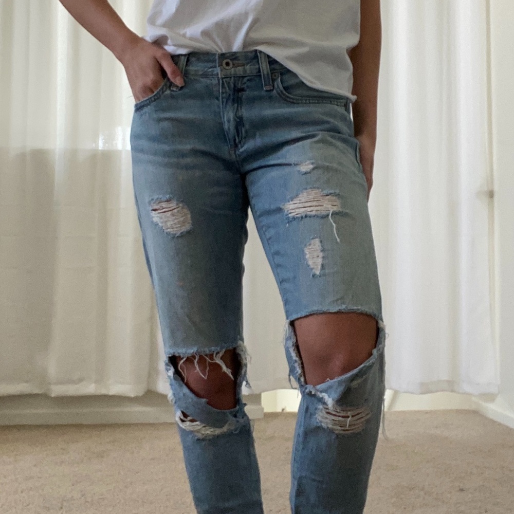 Distressed Boyfriend Style Lucky Brand Jeans